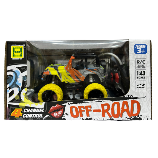 OFF ROAD CARRO CONTROL REMOTO / AMARILLO