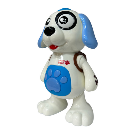 PERRO BLANCO PILA SALTA Y BAILA