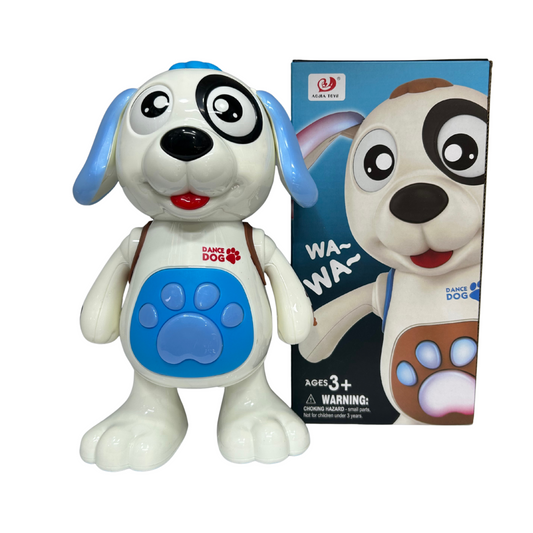 PERRO BLANCO PILA SALTA Y BAILA