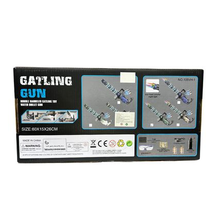 GATLING GUN PISTOLA HIDROGEL RECARGABLE