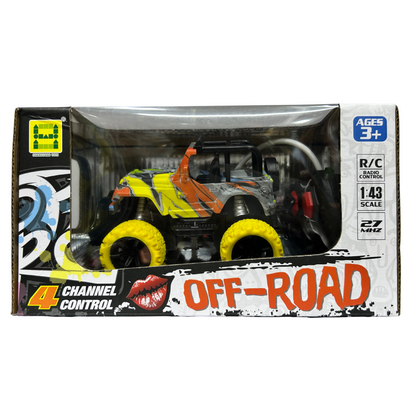 OFF ROAD  CARRO CONTROL REMOTO / AMARILLO
